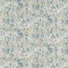 blue botanical cotton fabric from Porter & Stone