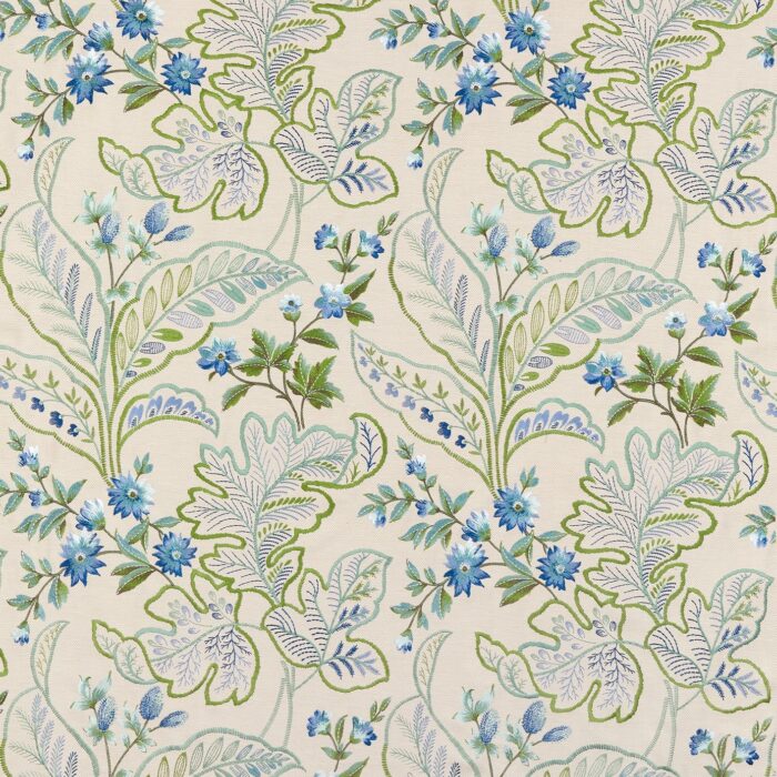 Sudbury Fabric - Blue / Green swatch