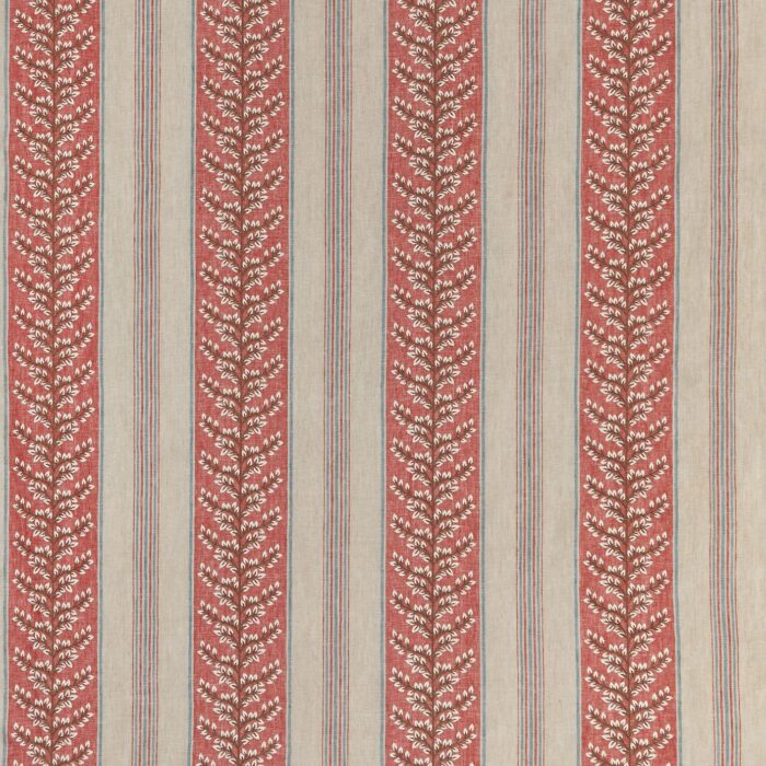 Manningtree Fabric - Red /  Teal – Red / Teal swatch