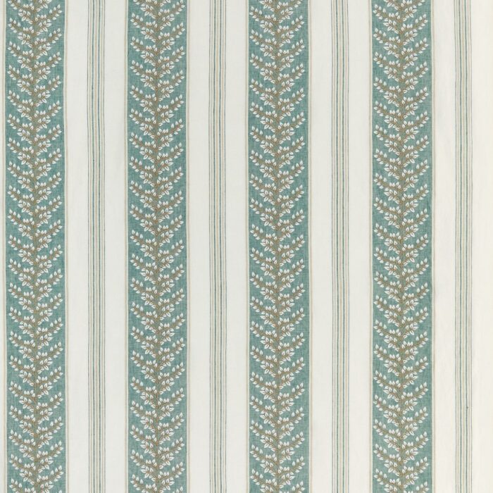 Manningtree Fabric - Teal /  Beige – Teal / Beige swatch
