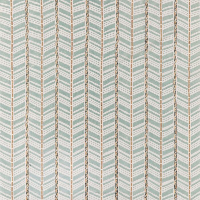 Woodbridge Stripe Fabric - Aqua swatch
