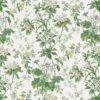 green botanical printed fabric from Nina Campbell