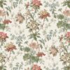 orange botanical printed fabric from Nina Campbell