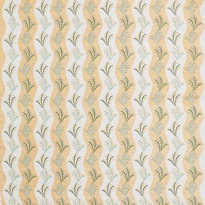 Sidney Stripe Fabric - Yellow swatch