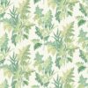 green botanical printed fabric from Nina Campbell
