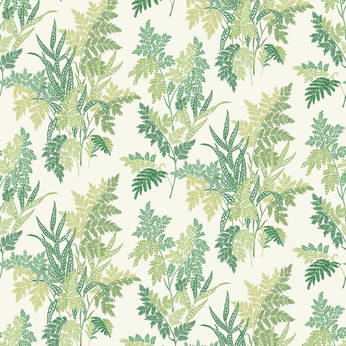 Fern Craze Fabric - Green / Lime swatch