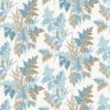 blue botanical printed fabric from Nina Campbell
