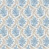 blue botanical printed fabric from Nina Campbell