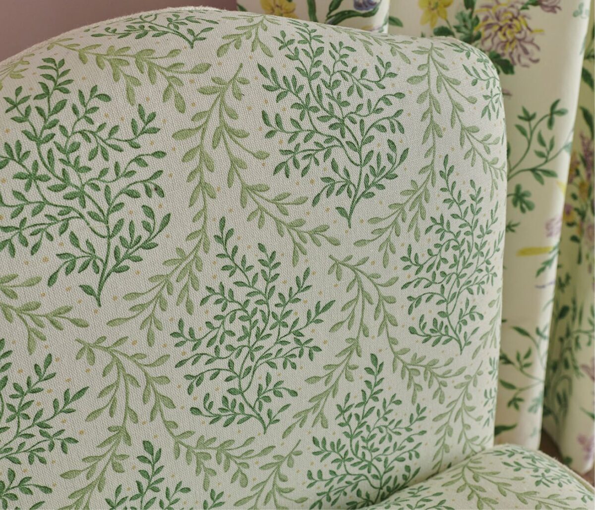 Fern Craze Fabric - Aqua / Eucalyptus by Fern Craze Fabric - Aqua / Eucalyptus from