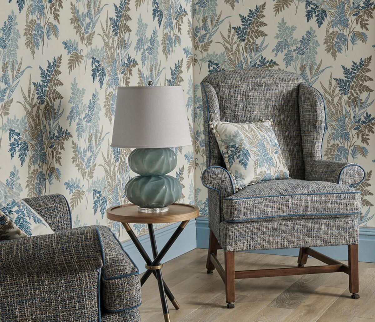 Bedgebury Fabric - Red / Teal from