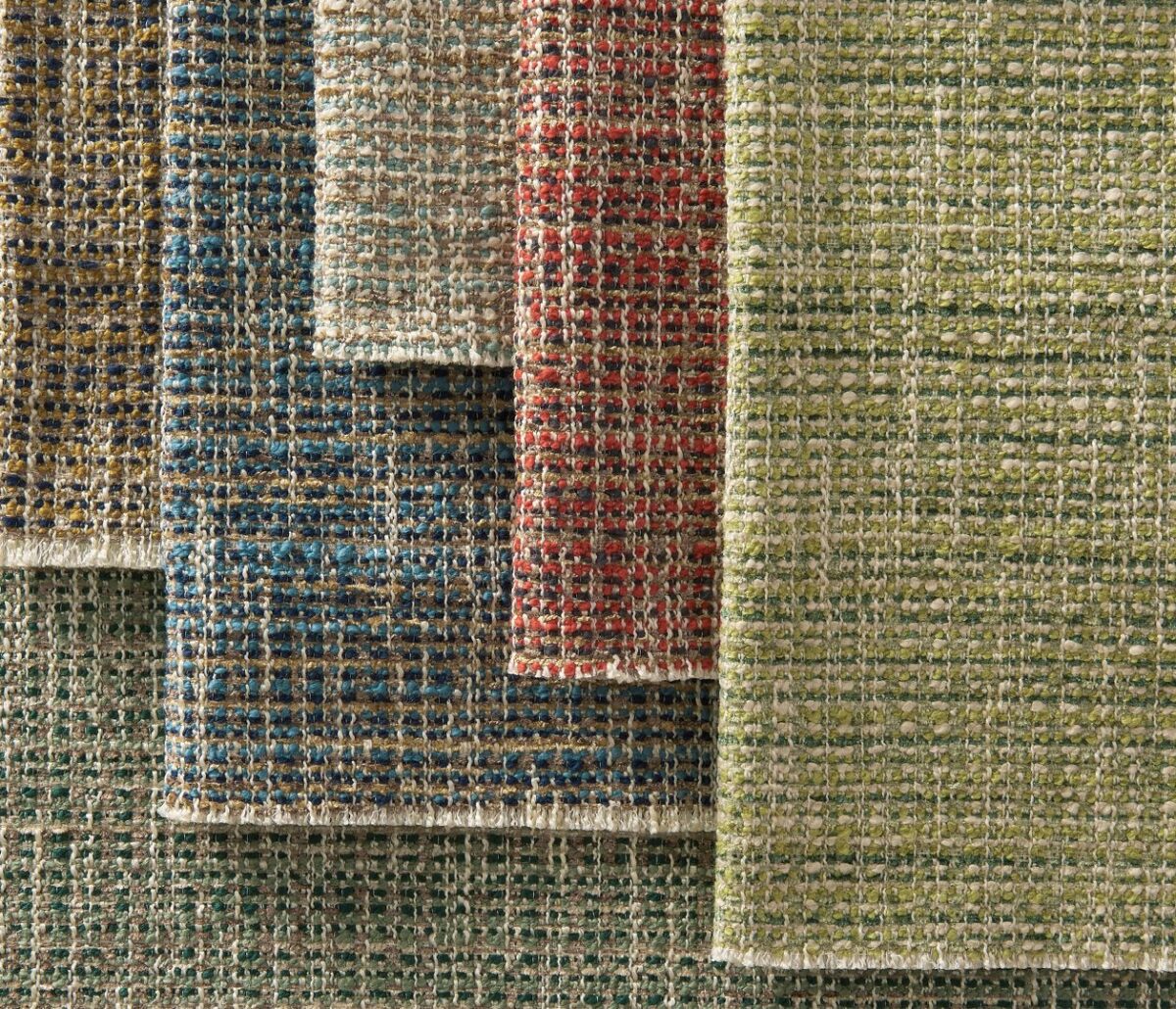 Weald Fabric - Aqua / Beige from
