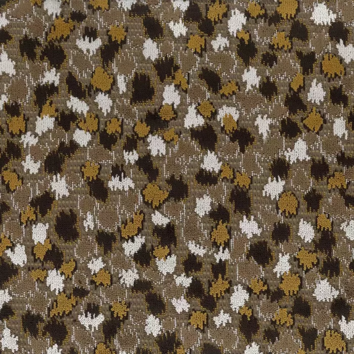 Orford Fabric - Gold /  Chocolate – Gold / Chocolate swatch