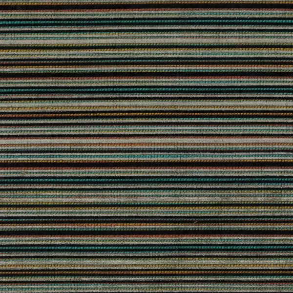 Framlingham Fabric - Chocolate / Turquoise by blue striped velvet-chenille fabric from Nina Campbell