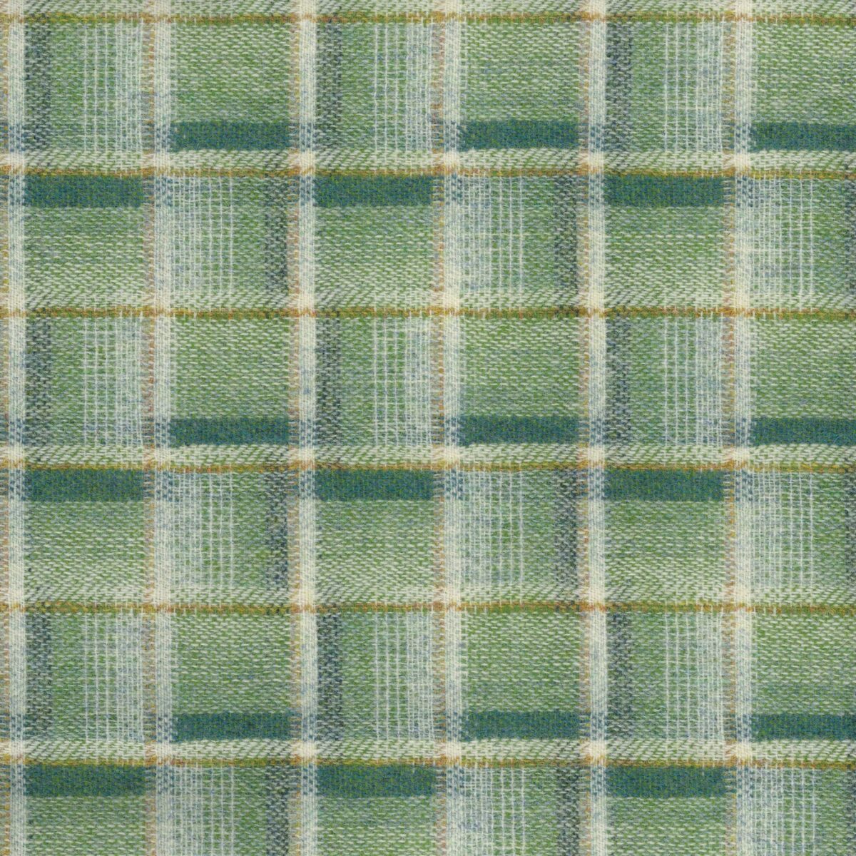 Badia Fabric - Apple by green checked woolen fabric from Osborne & Little