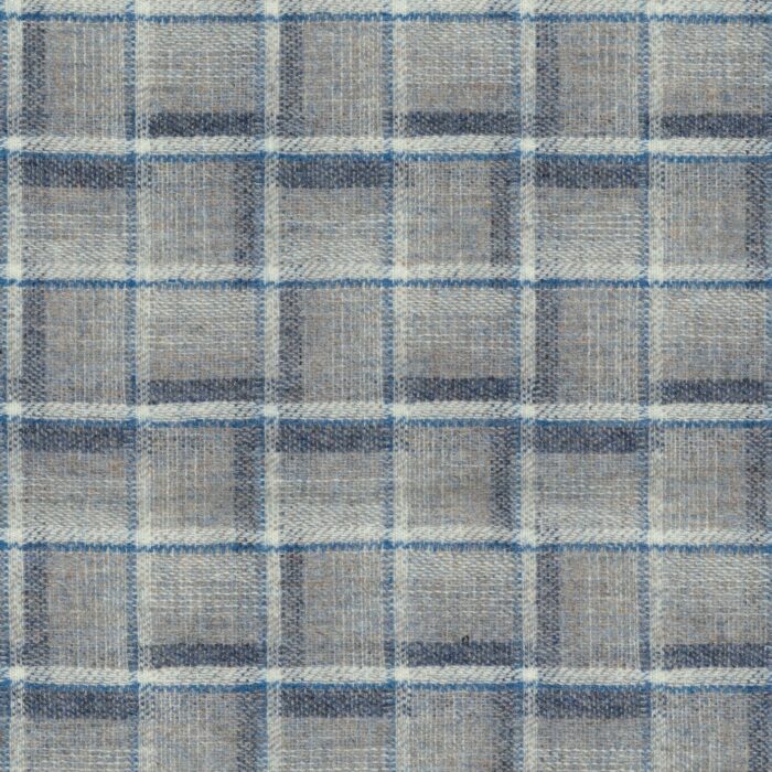 Badia Fabric - Pebble / Navy swatch