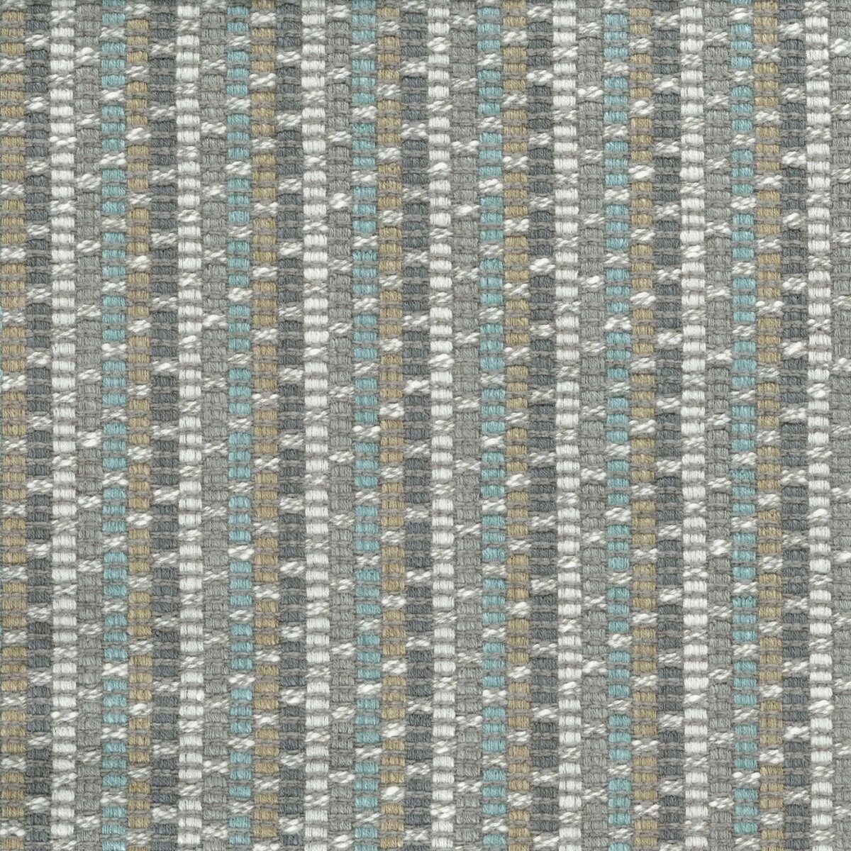 Cristallo Fabric - Ivory / Pebble / Aqua by blue striped misc fabric from Osborne & Little