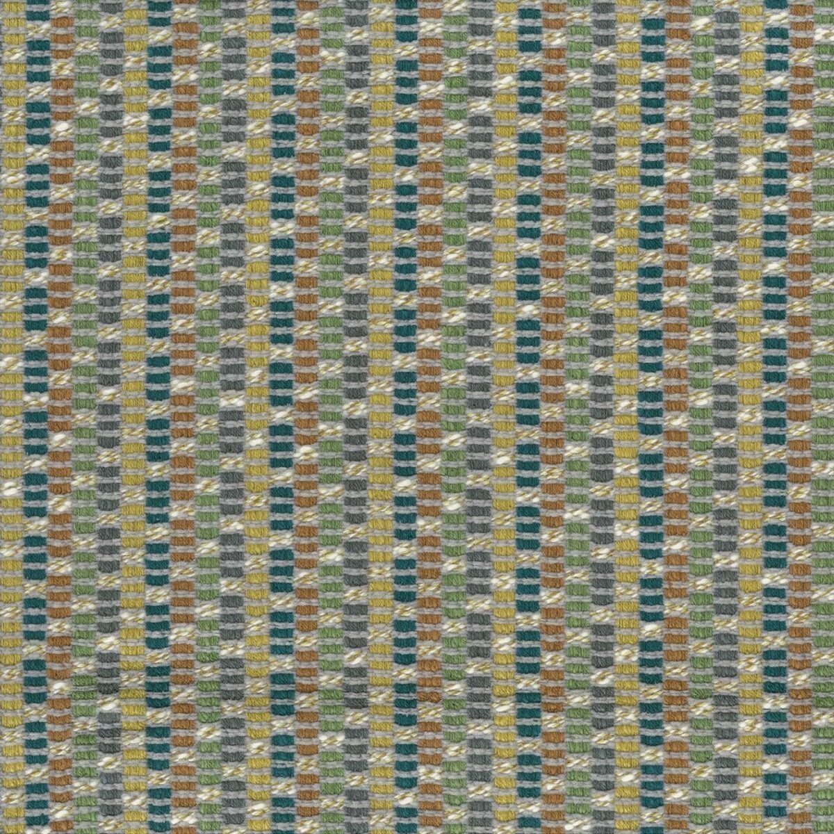 Cristallo Fabric - Apple / Gold / Teal by green striped misc fabric from Osborne & Little
