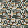 multicolour geometric embroideried fabric from Osborne & Little