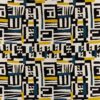 multicolour geometric embroideried fabric from Osborne & Little