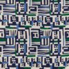 multicolour geometric embroideried fabric from Osborne & Little