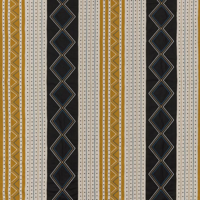 Turkana Fabric - Charcoal /  Gold – Charcoal / Gold swatch