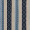 blue striped embroideried fabric from Osborne & Little