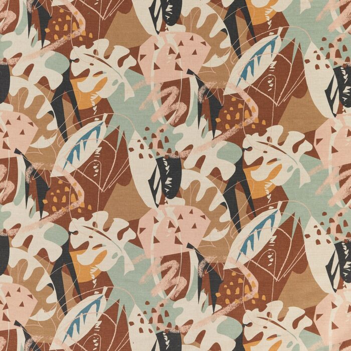 Zylina Fabric - Blush / Copper swatch