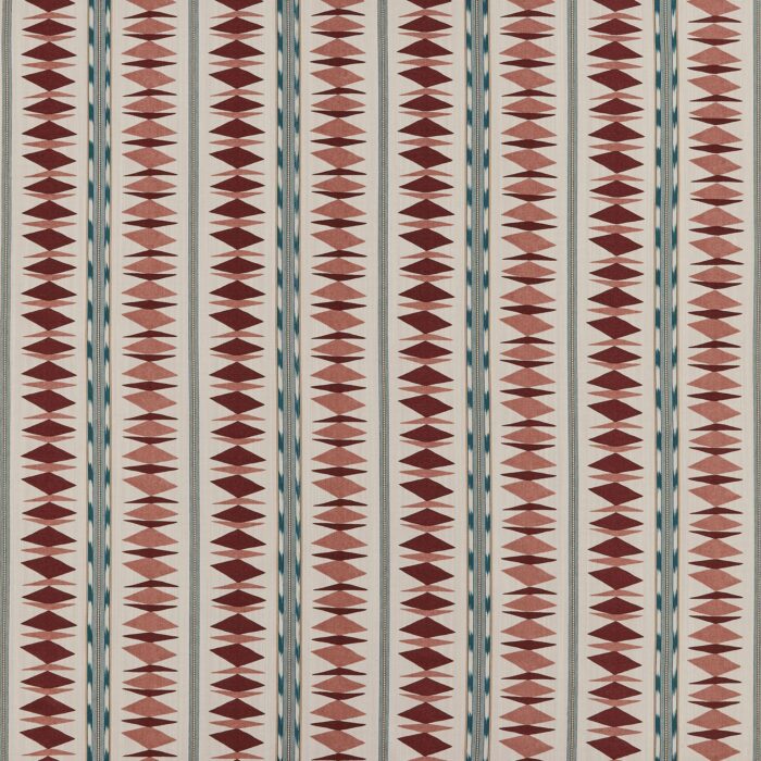 Samira Fabric - Blush / Wine swatch
