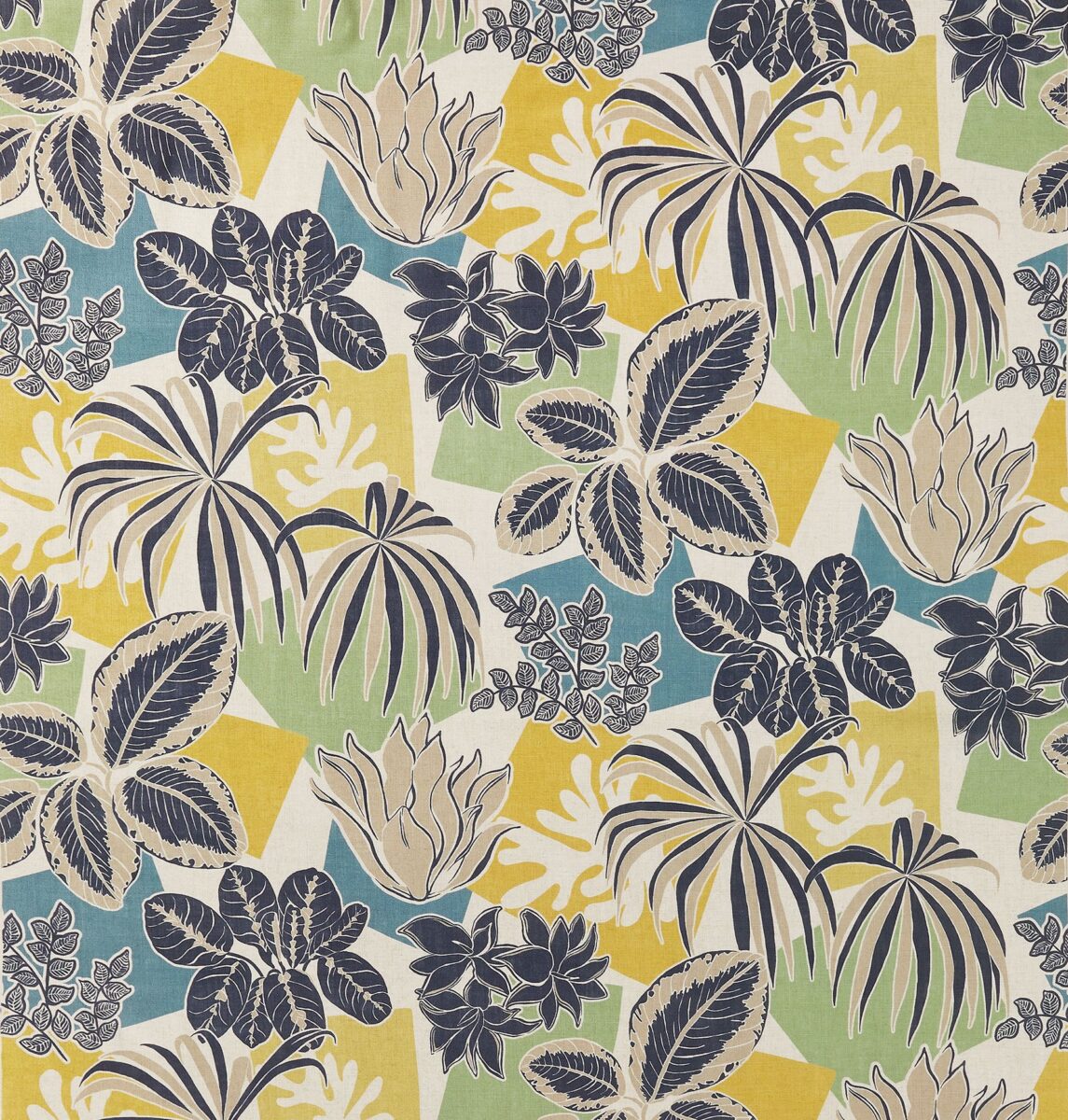 multicolour botanical printed fabric from Osborne & Little