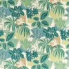 green botanical printed fabric from Osborne & Little