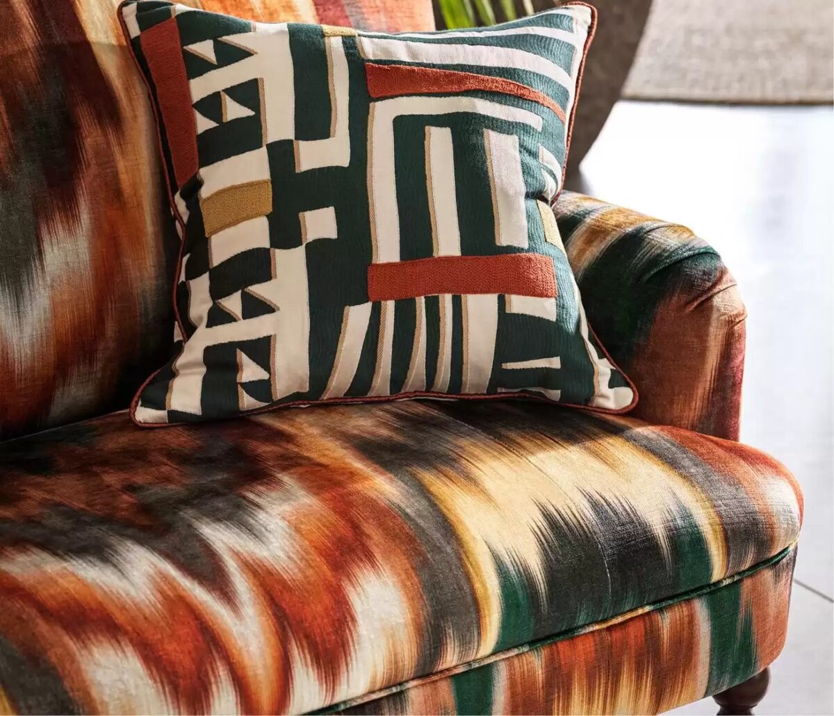 Irisa Fabric - Petrol / Gold by Irisa Fabric - Petrol / Gold from