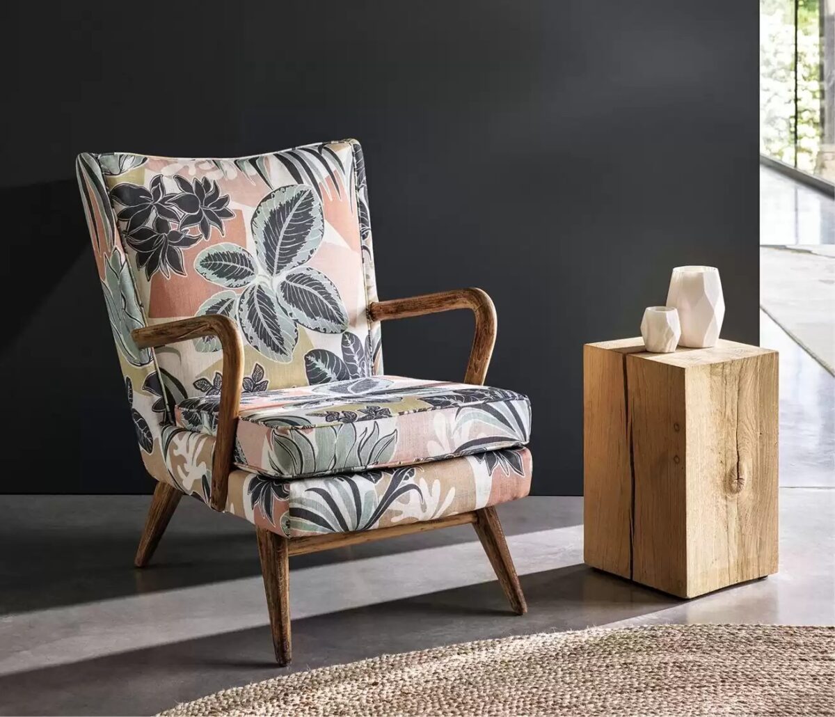 Frondoso Fabric - Petrol / Gold from