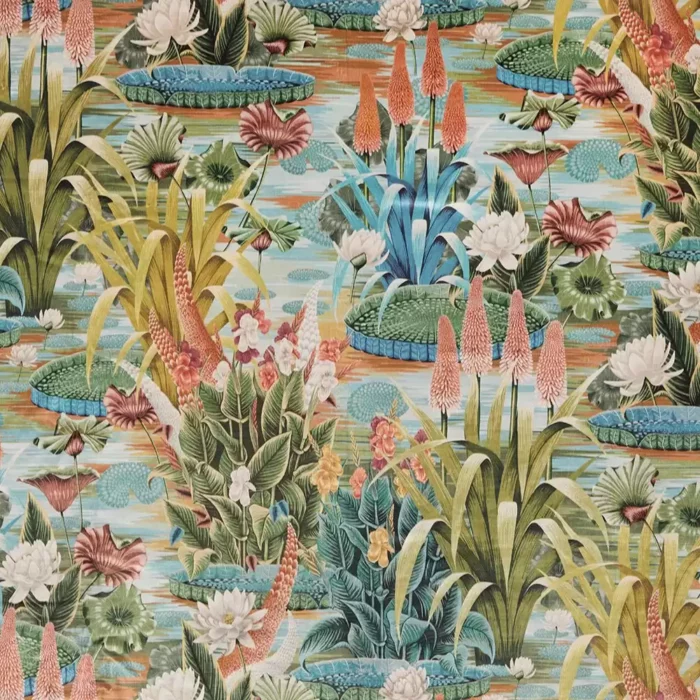 Elysium Velvet Fabric - Aqua swatch