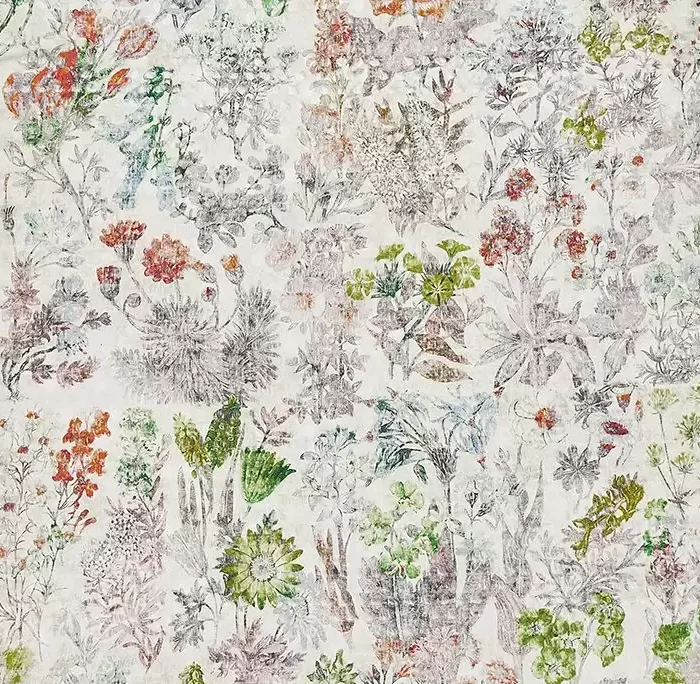 Herbaria Fabric - Coral swatch