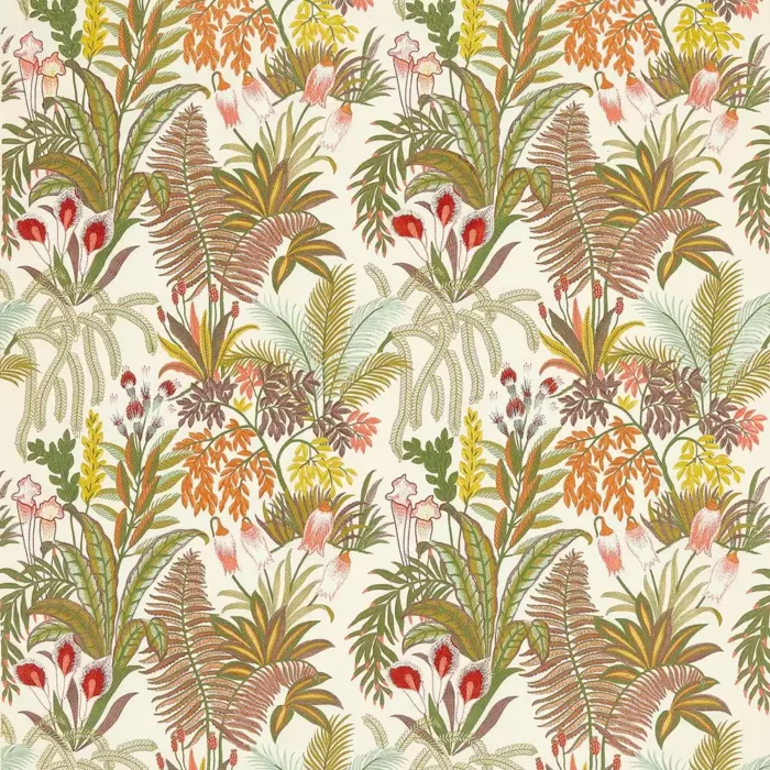 Calla Lily Fabric - Forest swatch