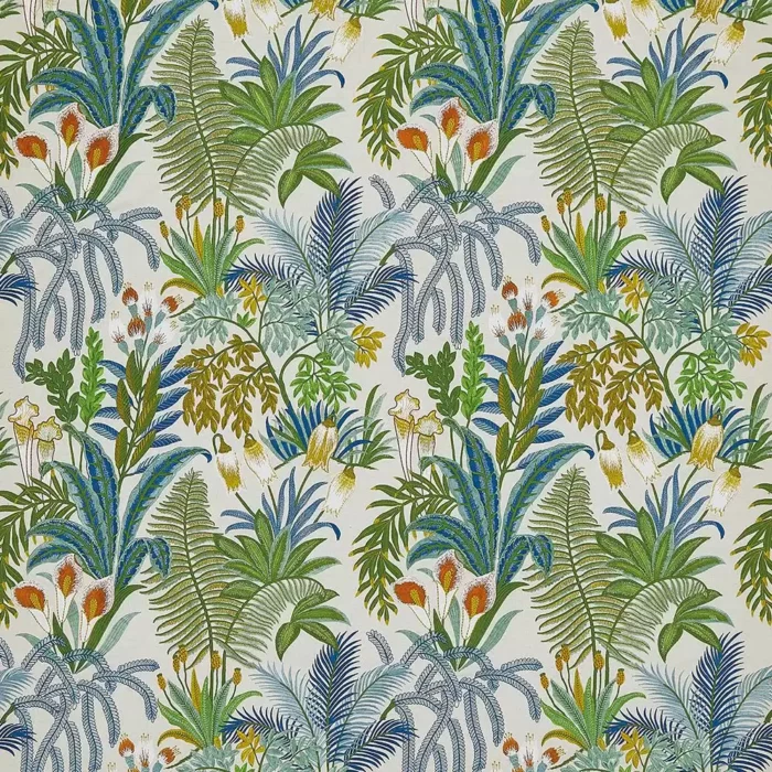 Calla Lily Fabric - Azure swatch