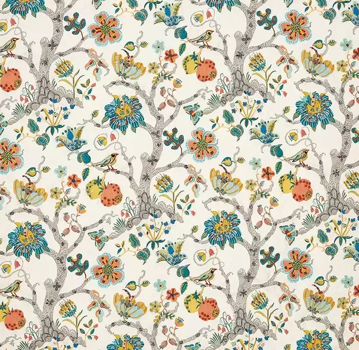 Puzzlewood Fabric - Lagoon swatch