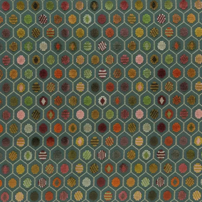 Pelangi Velvet Fabric - Brick  / Gold – Brick / Gold swatch