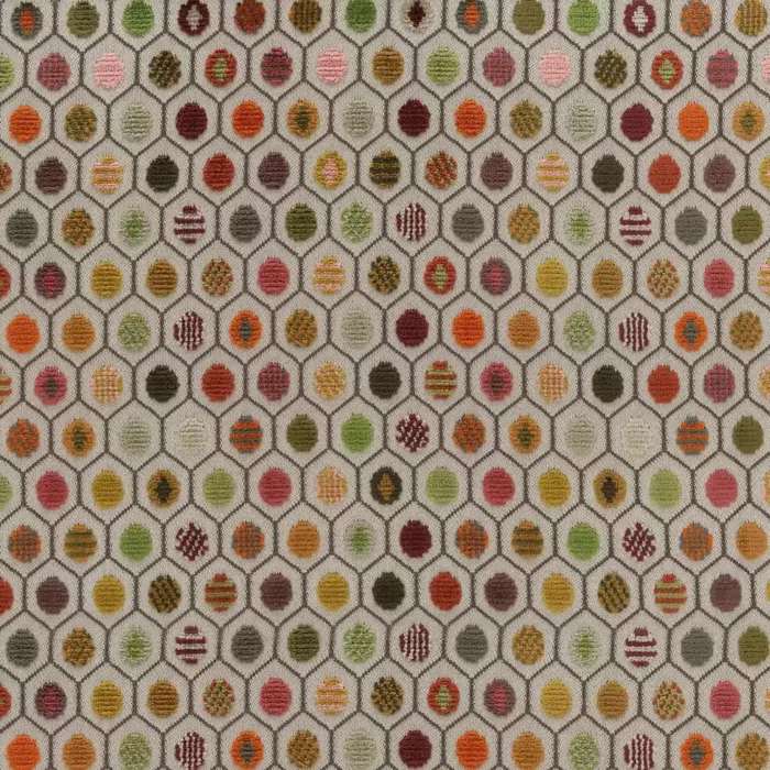 Pelangi Velvet Fabric - Rust /  Olive / Mocha – Rust / Olive / Mocha swatch