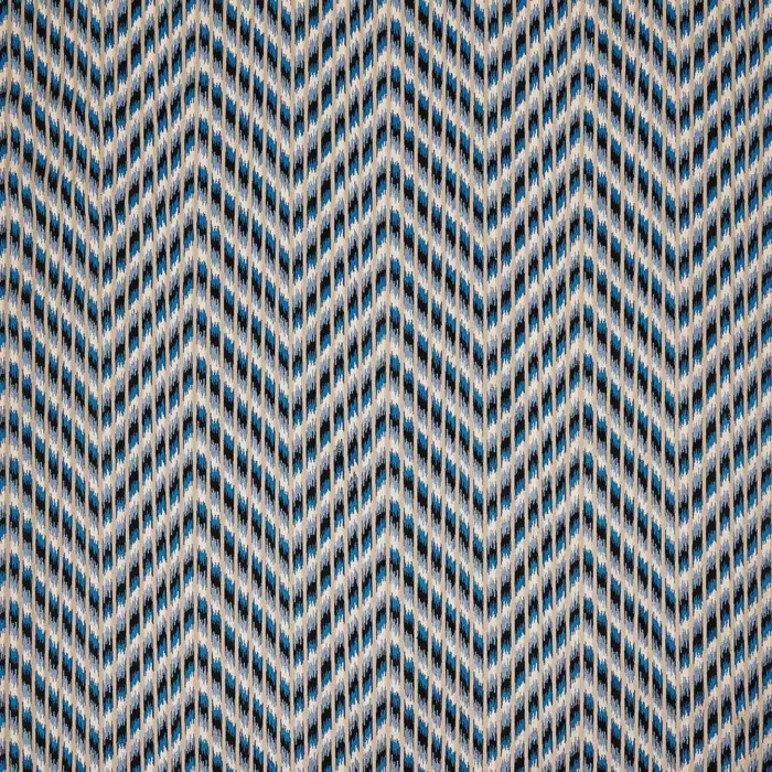 Viviana Stripe Fabric - Indigo swatch