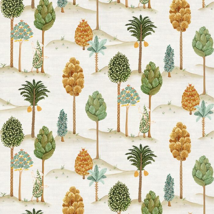 Foresta Wallpaper - Olive /  Gold – Olive / Gold swatch