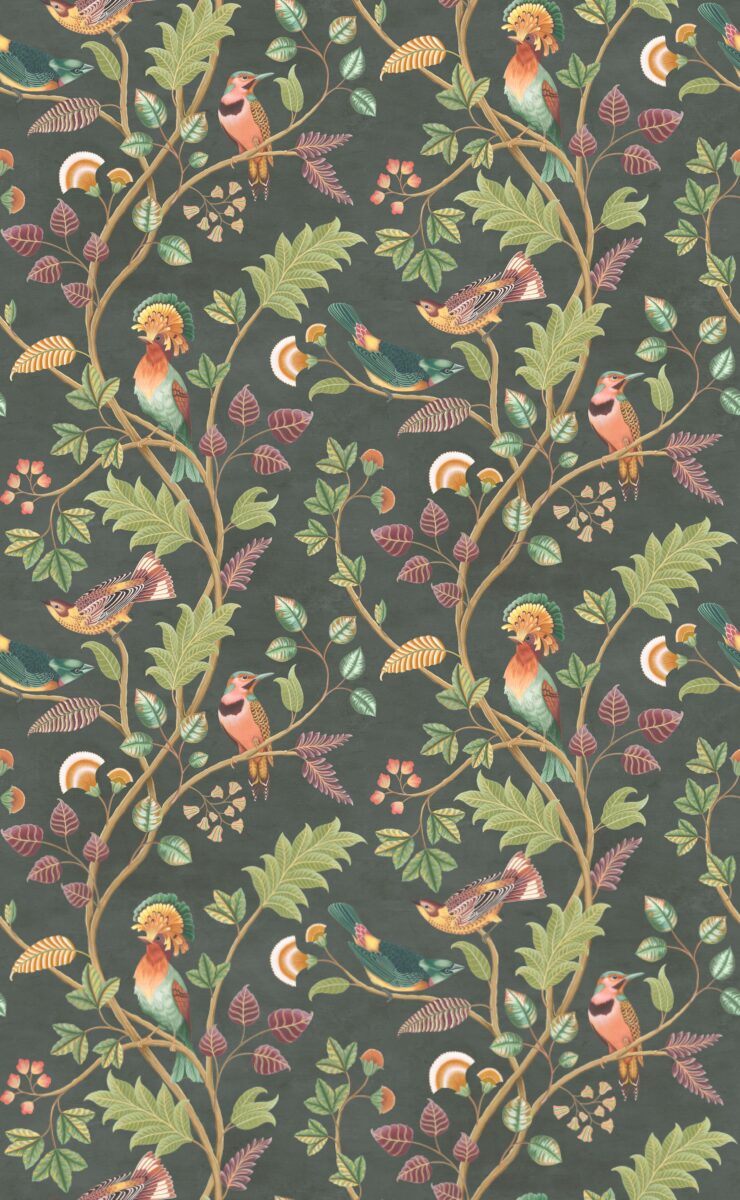 multicolour animal wallpaper from osborne & little