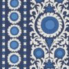 blue spotted wallpaper from osborne & little