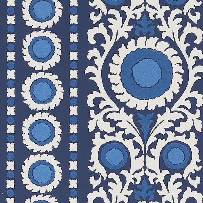 Samrina Wallpaper - Indigo swatch