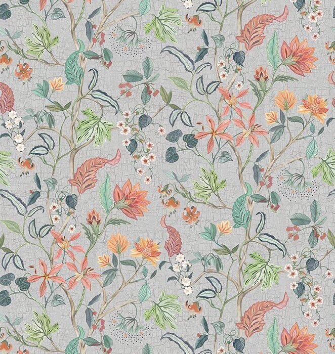 Chellah Wallpaper - Metallic Silver swatch