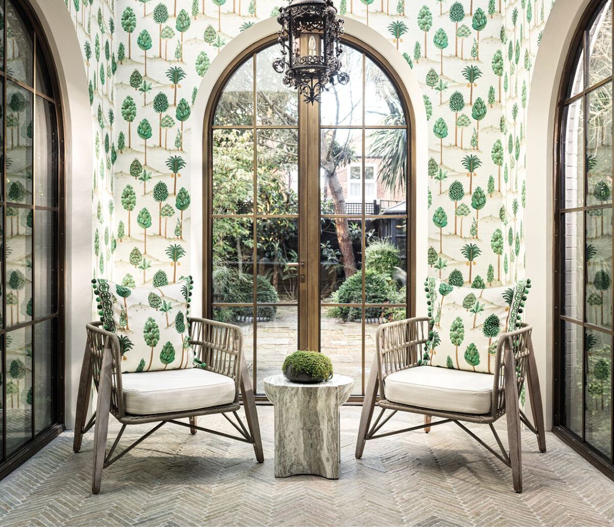 Foresta Wallpaper - Olive / Gold by Foresta Wallpaper - Olive / Gold from