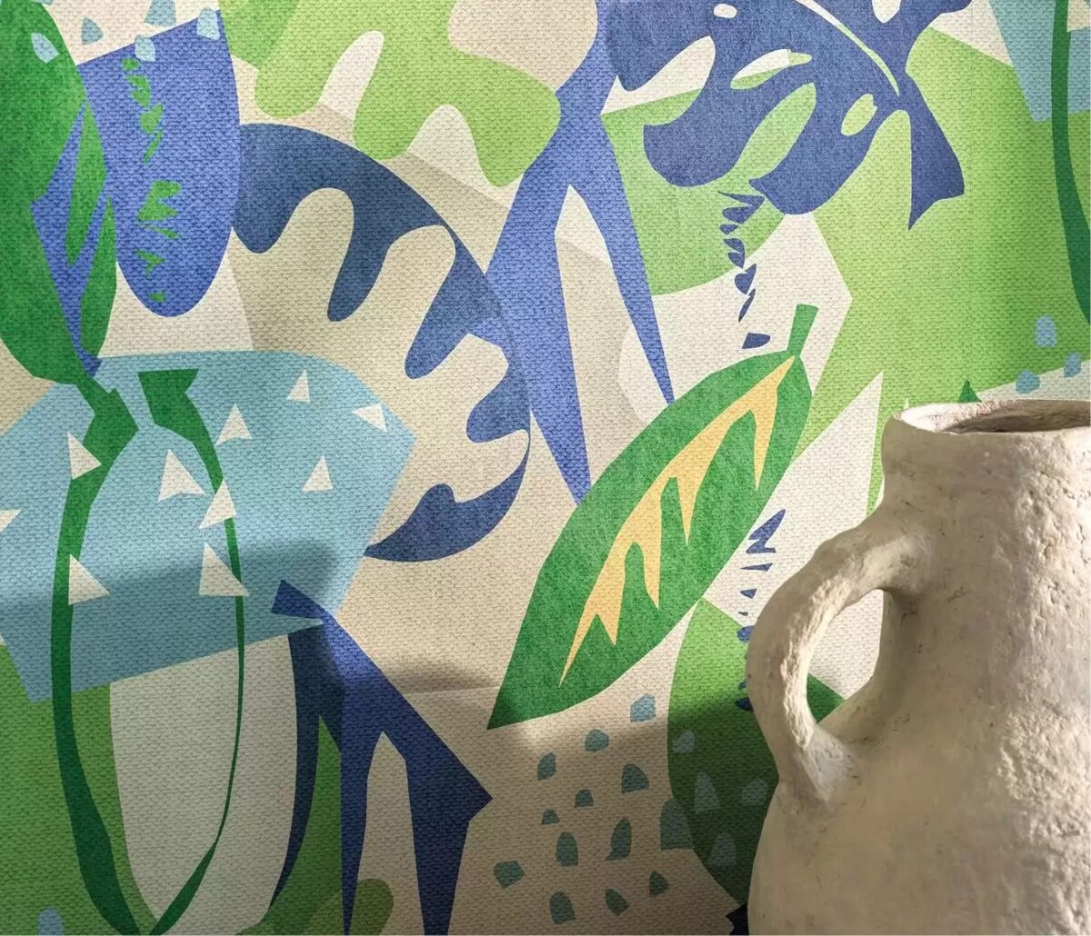 Zylina Wallpaper - Indigo / Emerald by Zylina Wallpaper - Indigo / Emerald from