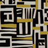 black-grey geometric wallpaper from osborne & little