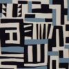 blue geometric wallpaper from osborne & little