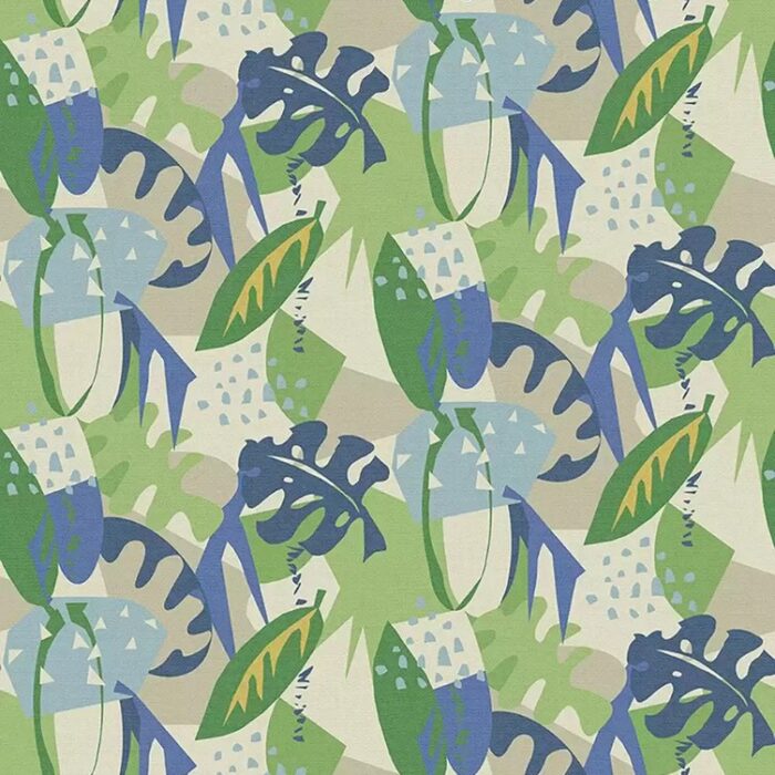 Zylina Wallpaper - Indigo /  Emerald – Indigo / Emerald swatch